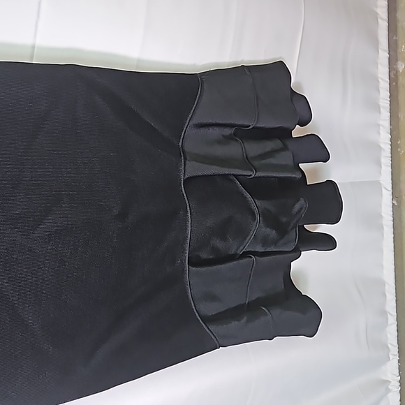 Zara Mermaid Hem, Black Bodycon Dress Sz L - Picture 4 of 7